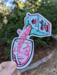 Dumb B*tch Juice Weatherproof Sticker