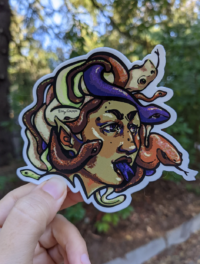 Medusa Weatherproof Sticker